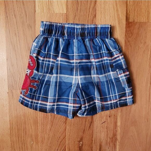 Oshkosh B'gosh crabby Plaid Swim Trunks - Picture 5 of 6